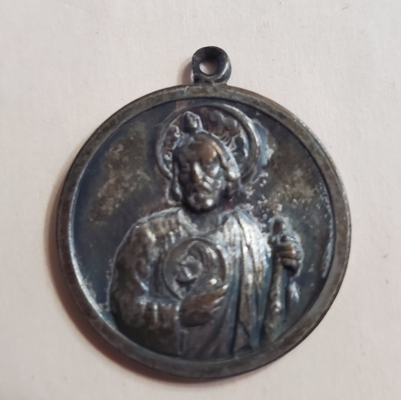 Vintage Catholic St Jude Pray For Us Claretian Fathers Medal - Picture 1 of 2